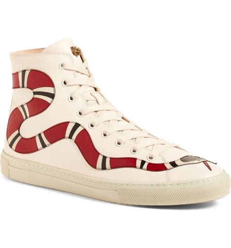 gucci ace snake sneakers celebrity|gucci snake sneakers high top.